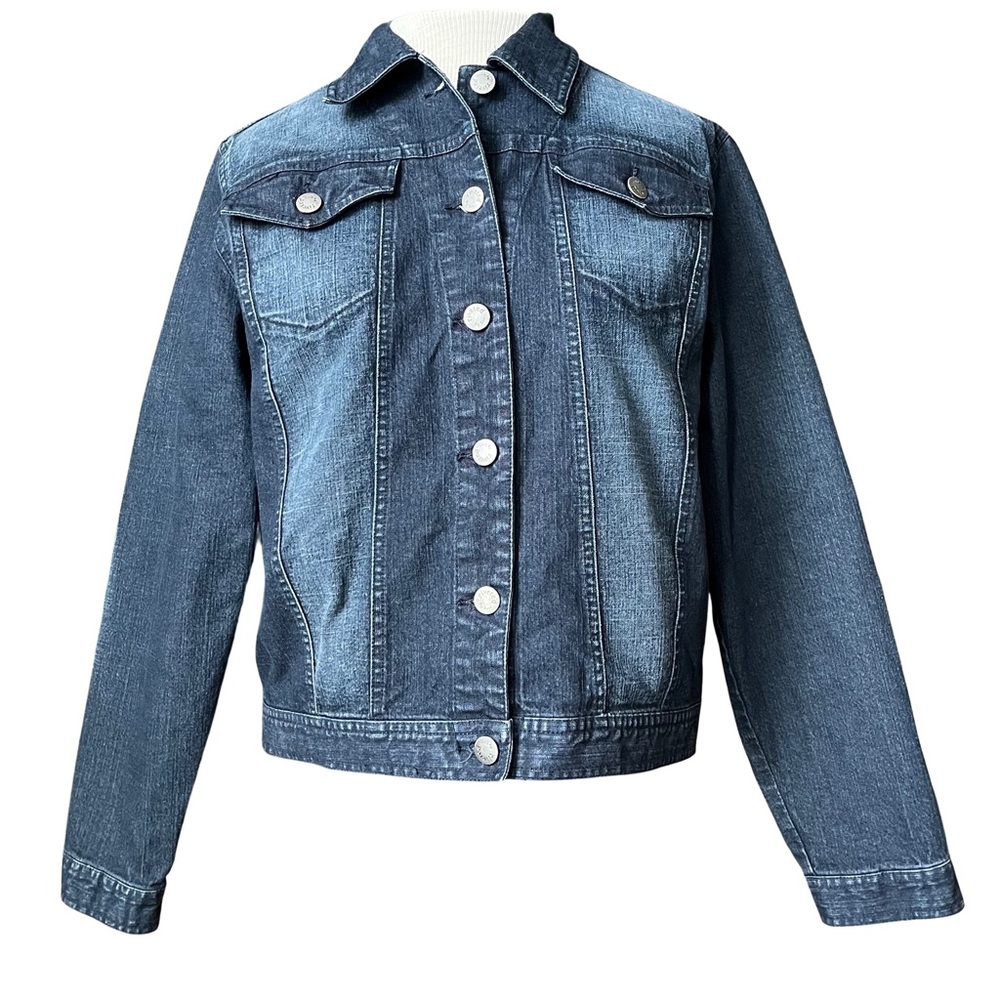 Riveted by Lee Dark Wash/Light Wash Inserts Denim Jacket Pre Loved Condition